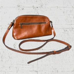 Patricia Nash Leather Baeza Tan Collection Crossbody Bag